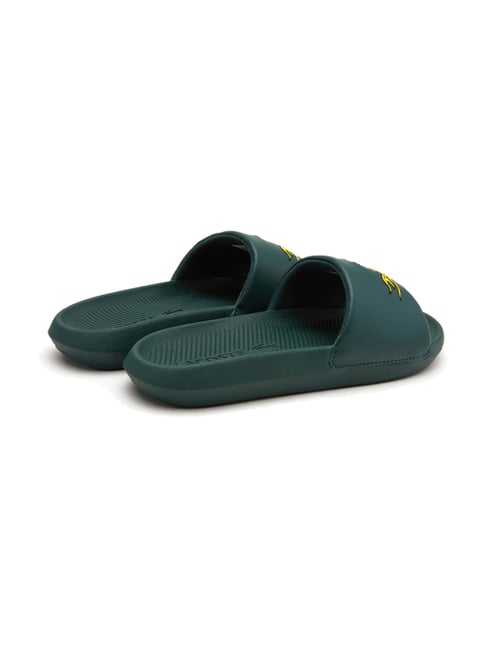 Buy Lacoste Men's Croco Green Slides for Men at Best Price Tata CLiQ