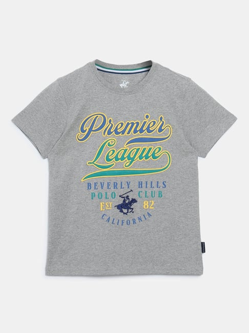Beverly Hills Polo Club Kids Dark Grey Printed T-Shirt-picture-31