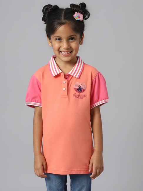 boys coral polo