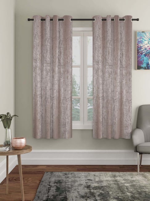 Hosta Homes Brown Polyester Window Curtains-picture-36