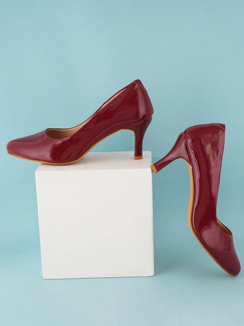 Maroon on sale pumps shoes