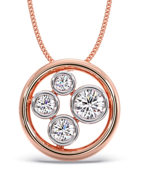 Candere By Kalyan Jewellers 18k Rose Gold and Cubic Zirconia Pendant for Women-image-31