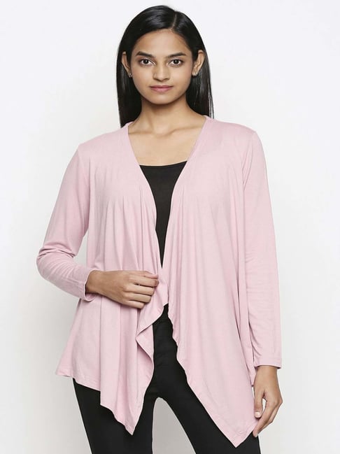Honey by Pantaloons Pink Full Sleeves Shrug