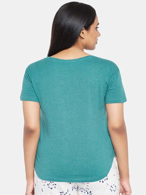 Buy Dreamz by Pantaloons Teal Blue Plain Top for Women Online