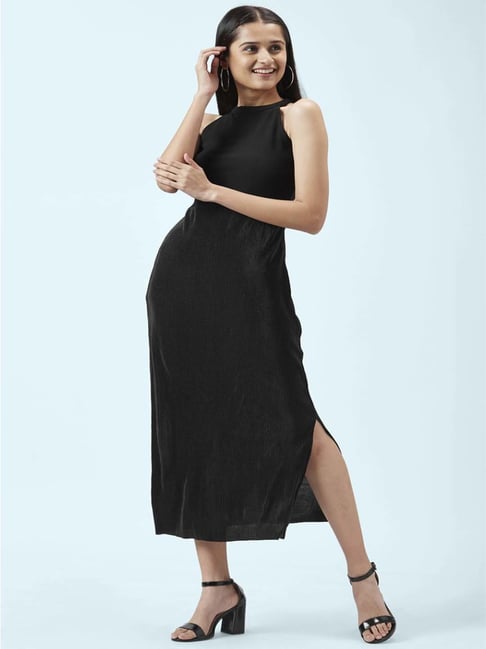 People by Pantaloons Black Maxi Dress
