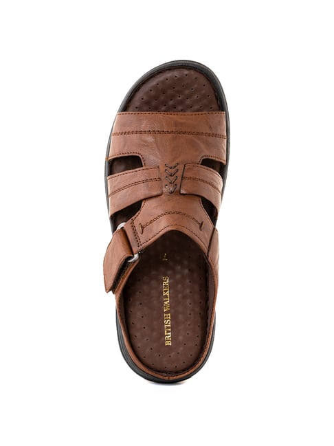 Buy Khadim Men's British Walkers Brown Casual Sandals for Men at