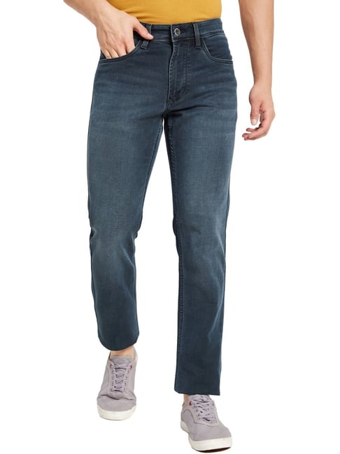 Octave Olive Cotton Regular Fit Jeans-picture-44