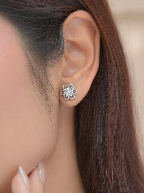 Pink Floral Studs Earrings – shopnccollection