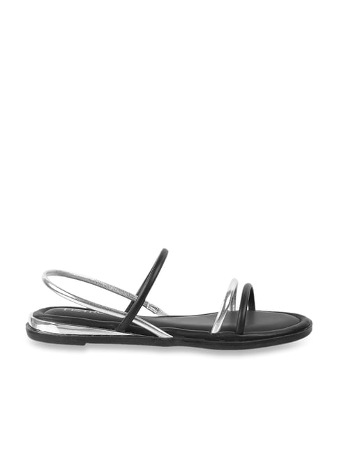 Manebi tie-up leather sandals black | Strappy Sandal