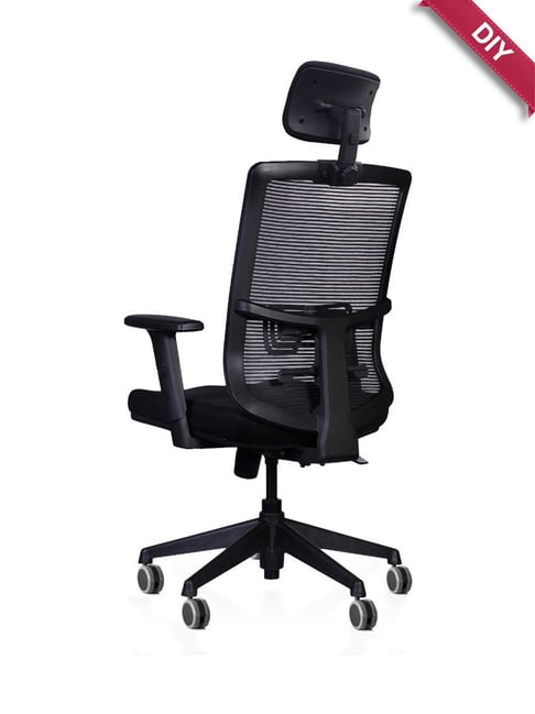 Buy HNI India Certo Black Mesh Back Office Study Desk Chair at