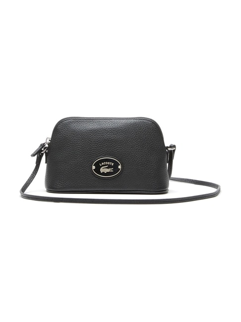 Lacoste Women's Chantaco Calfskin Leather Messenger Bag Brindille