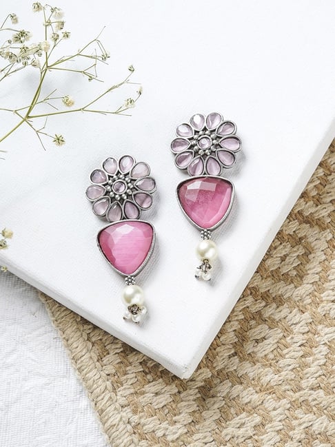 Buy Pink Earrings for Women by Anika's Creation Online | Ajio.com