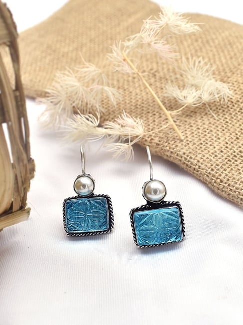 Vortex Earrings Aqua Blue – Ana Thompson Fine Jewellery