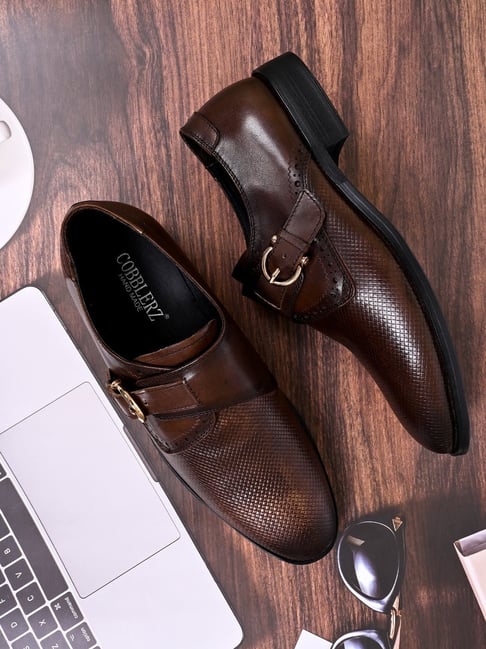 Cobblerz Men's Coffee Monk Shoes-picture-20