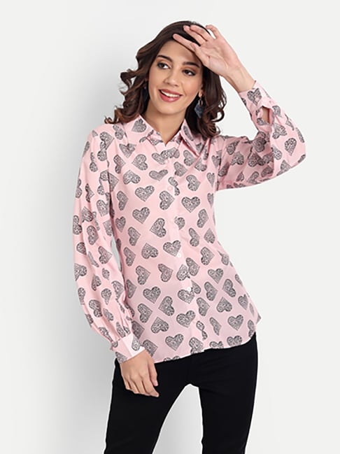 MASAKALI.CO Light Pink Printed Shirt-picture-43
