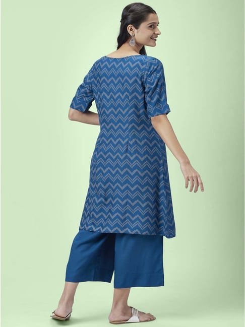 Buy Teal Kurta Suit Sets for Women by Rangmanch by Pantaloons Online