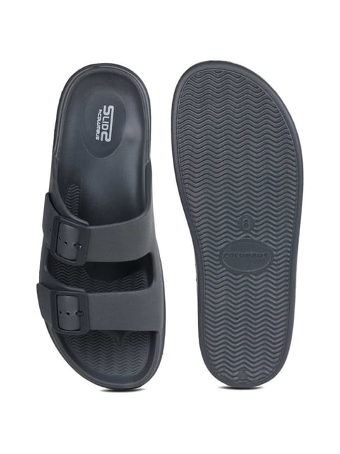 Buy Columbus Flipper Slipper for Men's & Boy's - Lightweight, Comfortable,  Flexible, Walking - Black at Amazon.in