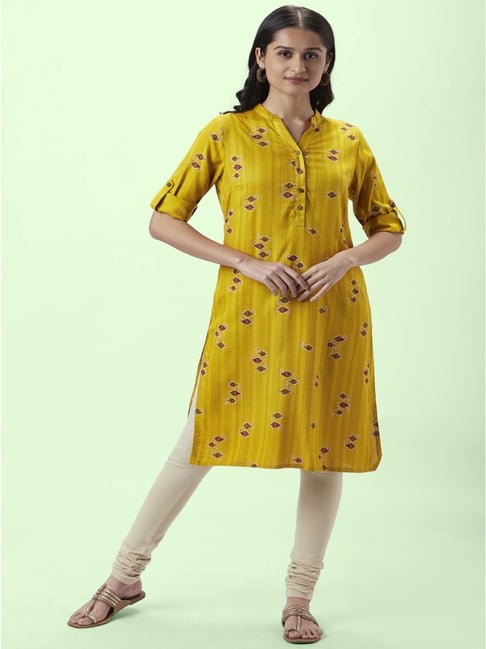 Buy Cream Kurtas for Women by Rangmanch by Pantaloons Online