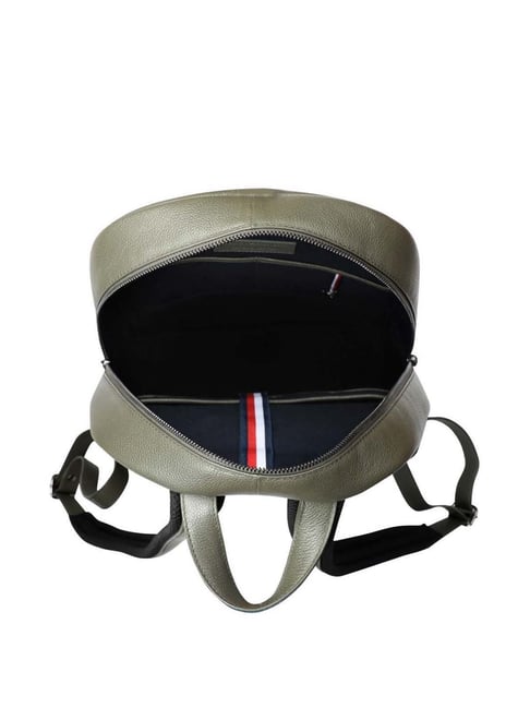 Buy Tommy Hilfiger Rochester 15 Ltrs Olive Large Laptop Backpack