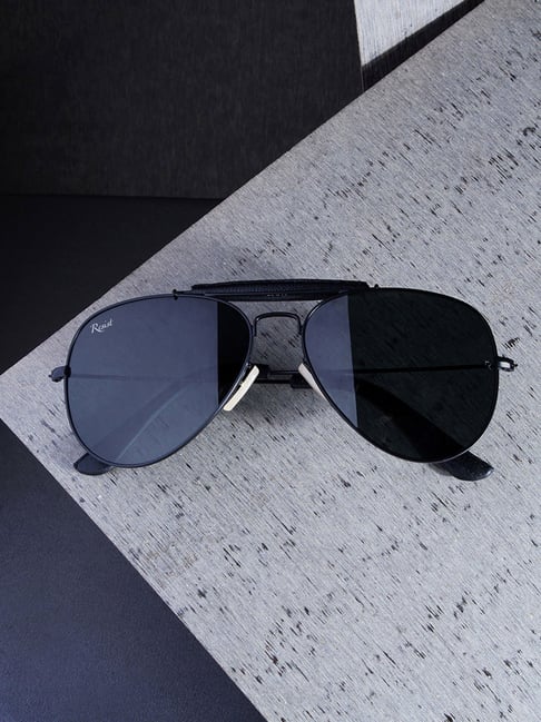 Aviator frame sunglasses in black injection | GUCCI® US