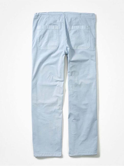 American Eagle Outfitters Blue Cotton Parachute Pants