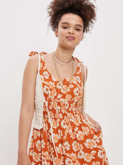 golden pleated dress Golden Coast Pleated Dress L main image 1