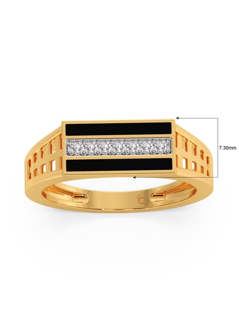 Gold ring for men on sale kalyan