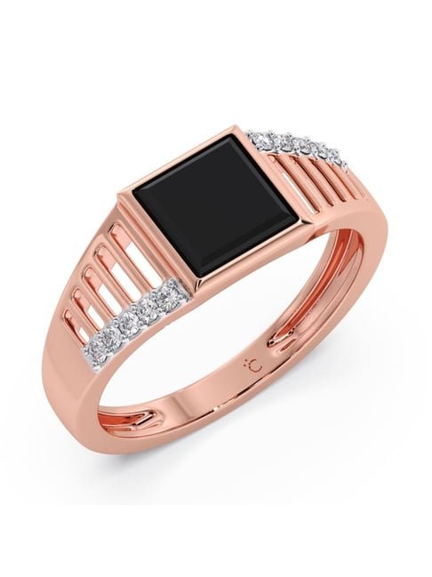 Buy MYKI Exclusive Limited Edition Rose Gold Swarovski Solitaire Adjustable Mens  Rings Online at Best Prices in India - JioMart.
