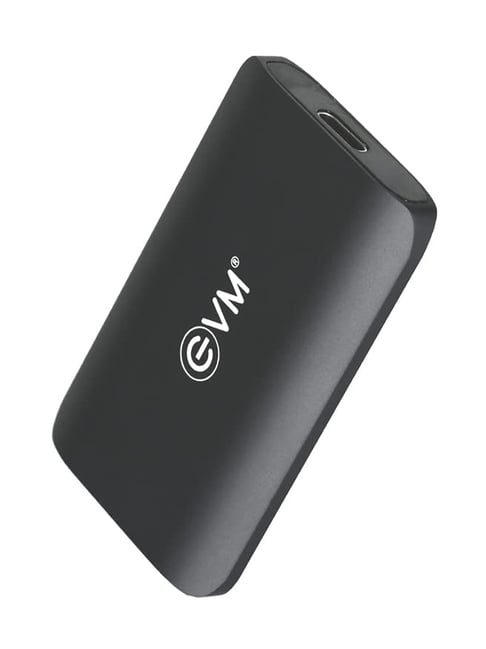 Evm Ensave 1TB Smallest External SSD with USB Type C For High-speed  Data Transfer (Black)