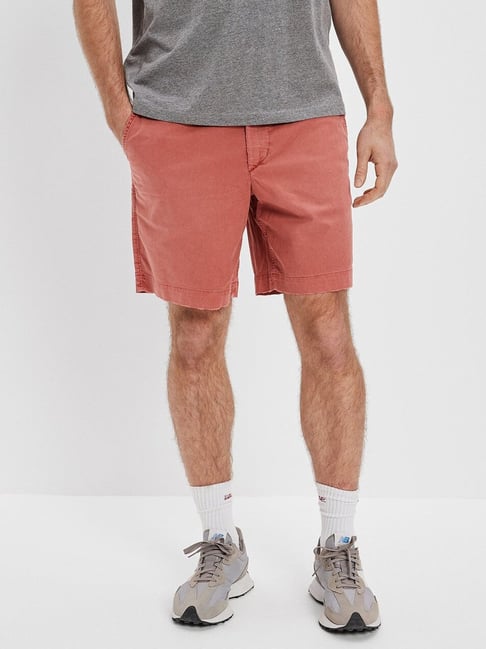 American Eagle Outfitters Peach Cotton Regular Fit Shorts-picture-18