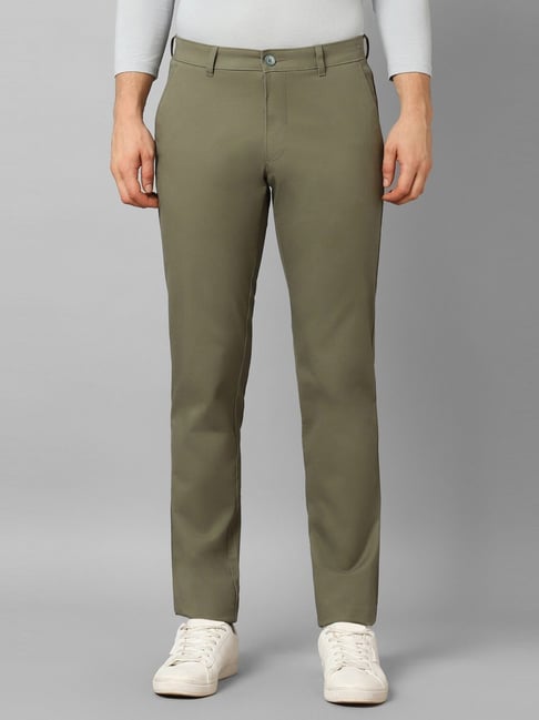 Buy Louis Philippe Grey Slim Fit Self Pattern Trousers for Mens Online   Tata CLiQ