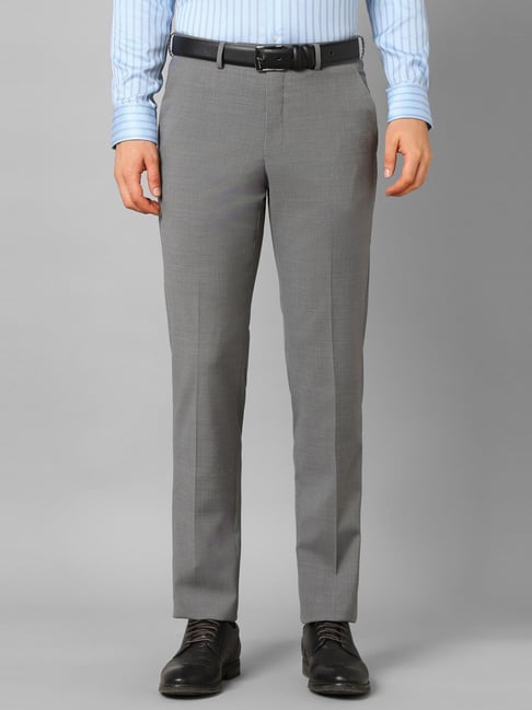 Luxure By Louis Philippe Formal Trousers  Buy Louis Philippe Grey Trousers  Online  Nykaa Fashion