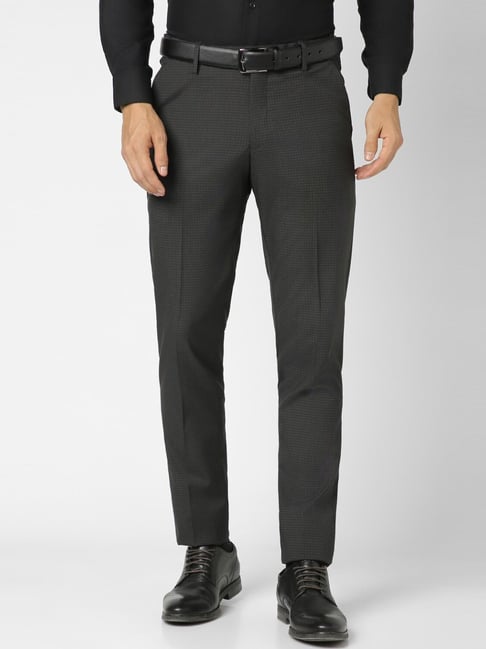 Peter England Formal Trousers  Buy Peter England Men Grey Formal Trousers  Online  Nykaa Fashion