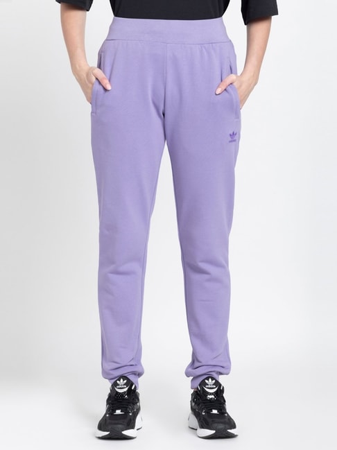 Buy Adidas Originals Purple Cotton Track Pants for Women Online
