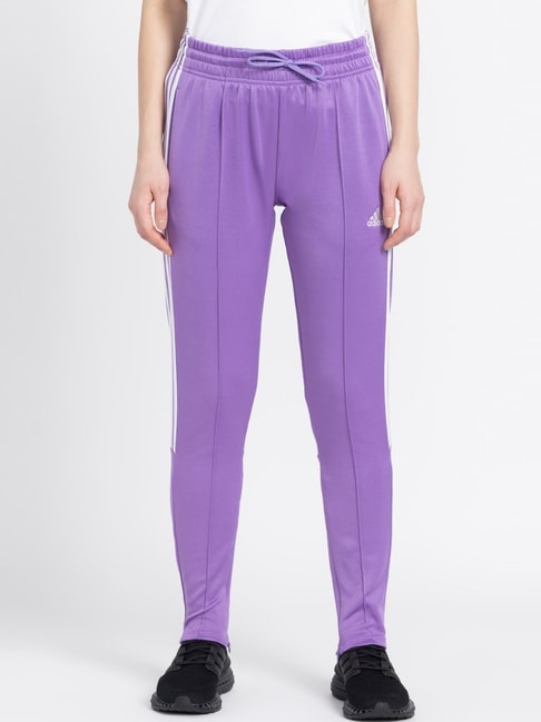 60 Cotton 40 Polyester Women Track Pants  Purple