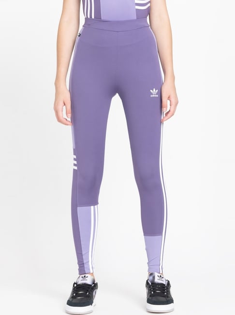 Adidas Originals Purple Printed Tights