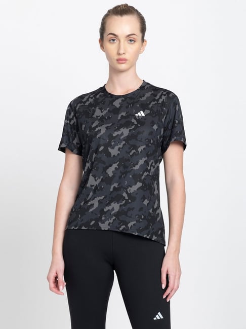 adidas Black Printed Running T-Shirt-picture-28