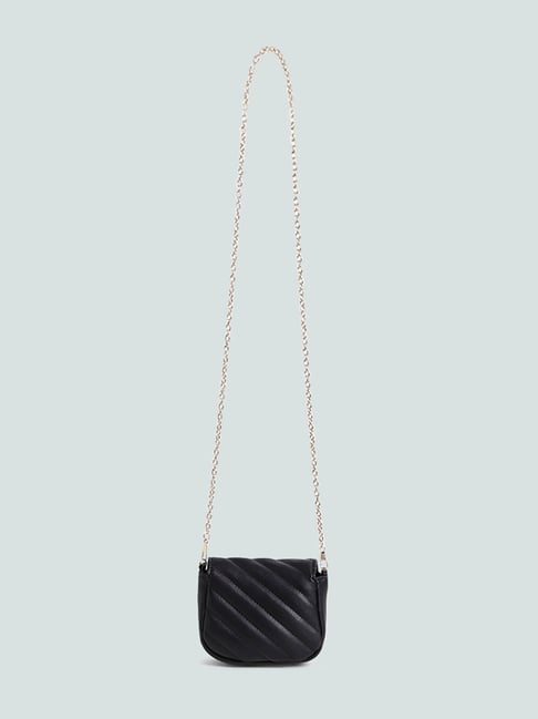 Buy Women Black Print Sling Bag Online - 944784 | Van Heusen