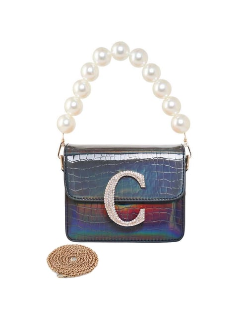 ESBEDA Peach Color Solid Pattern Fancy Designer Handbag For Women