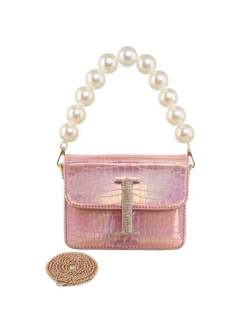 ESBEDA Pink Color Drymilk Sling bag For Women