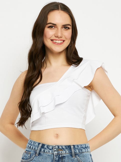 BRINNS White Cotton Crop Top-picture-12