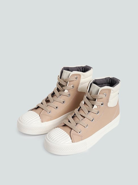 Canvas Boys Boots Yellow By Westside Beige Canvas Boots