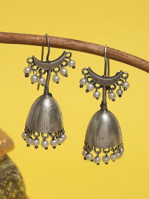 Aaina - Antique Gold Earrings | Gulaal Ethnic Indian Designer Jewels | Buy Earrings  Online | Pan India and Global Delivery – Gulaal Jewels