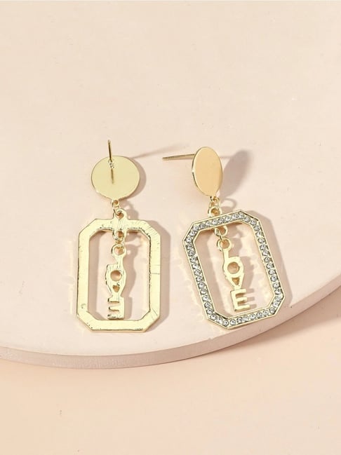 Buy Yellow Gold Earrings for Women by Melorra Online | Ajio.com