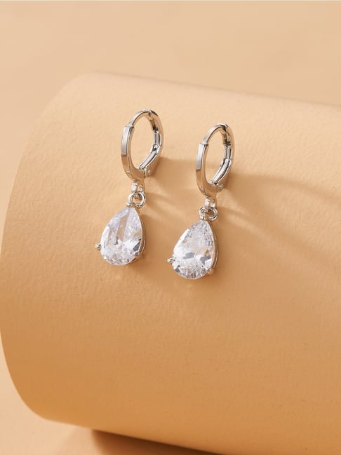 Moon Phase Moonstone Drop Earrings Sterling Silver – Boho Magic Jewelry