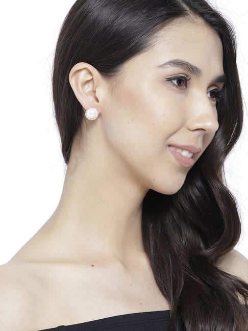 Cuban Link Pearl Earrings Supplier | JR Fashion Accessories