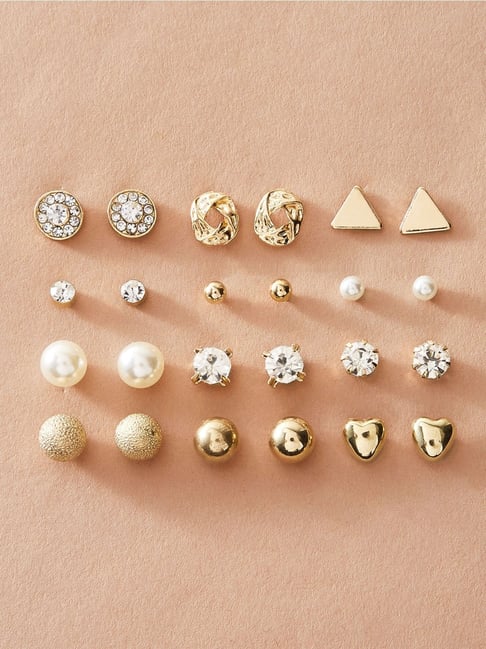 Bridal Jewelry Set | Round Halo Stud Earrings, Earrings Necklace Set – AMYO  Bridal