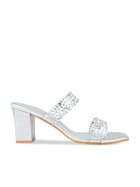 Buy Rocia by Regal Women's Silver Casual Sandals for Women at Best