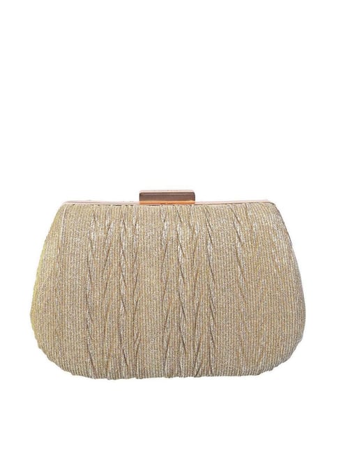 Buy Metro Gold Textured Clutch Online At Best Price Tata CLiQ