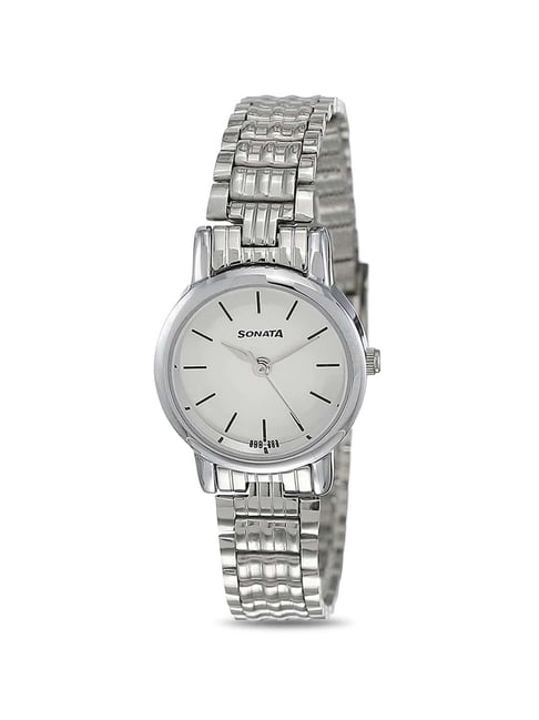 Sonata Round Force Blue Dial Silver Stainless Steel Strap Watch 7146SM02 at  Rs 1439/piece in Delhi